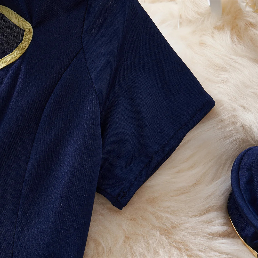 Irregular Short Sleeve Slim Crop Top Elastic Waist ALine Short Skirt Set Erotic Lingerie Cosplay Womens Secret Clothes Pajamas 250609