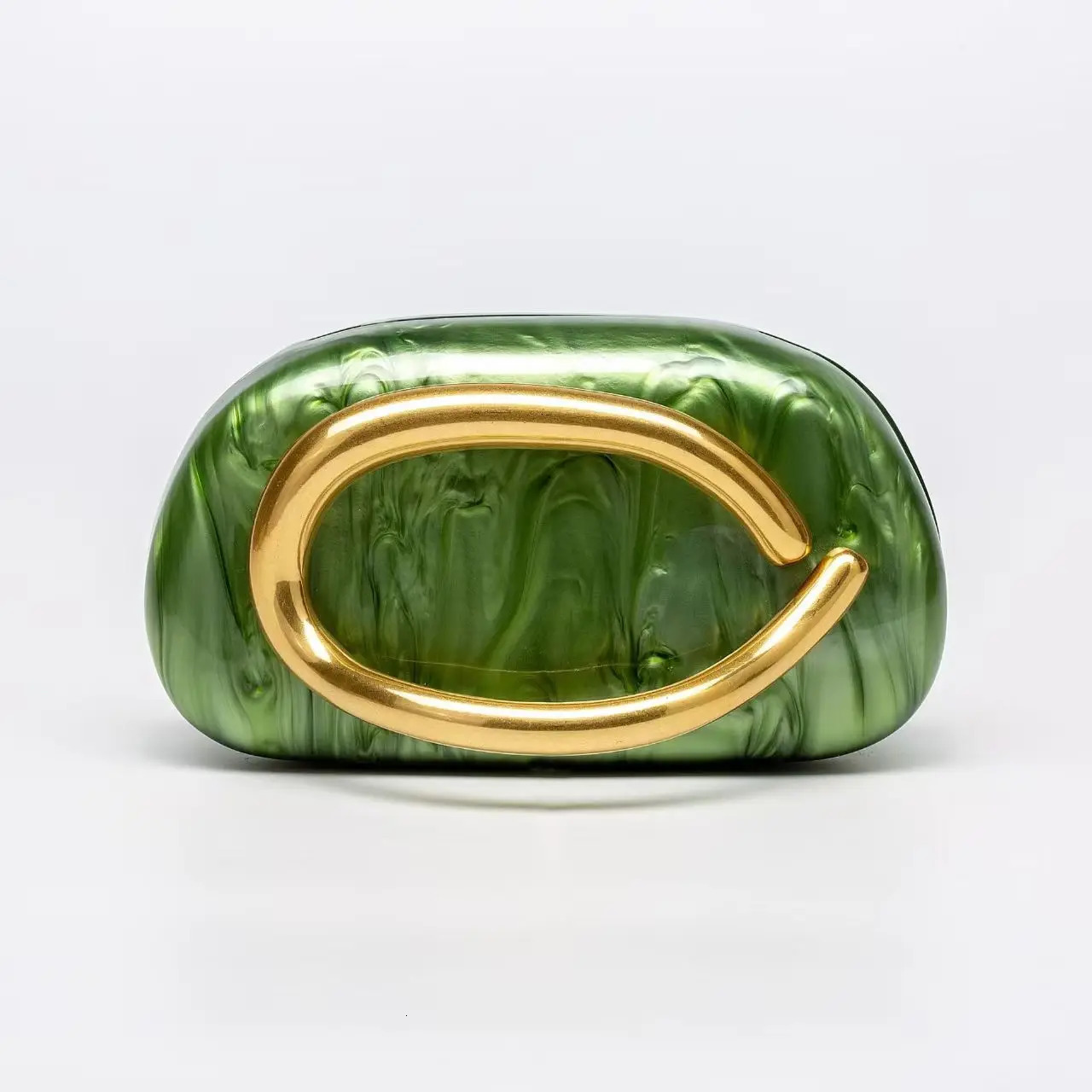 Pearl White Acrylic Metal Closure Box Clutch Bag Women Evening Wedding Party Cute Purse Handbags Spring Fashion Ins 250614