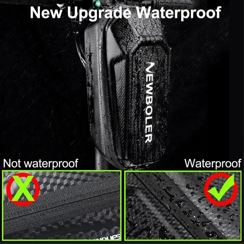 Bicycle Front Storage Bag EVA Hard Shell Large Capacity Waterproof Front-Mounted Hanging Case Packing Bag Parts Rainproof 250610