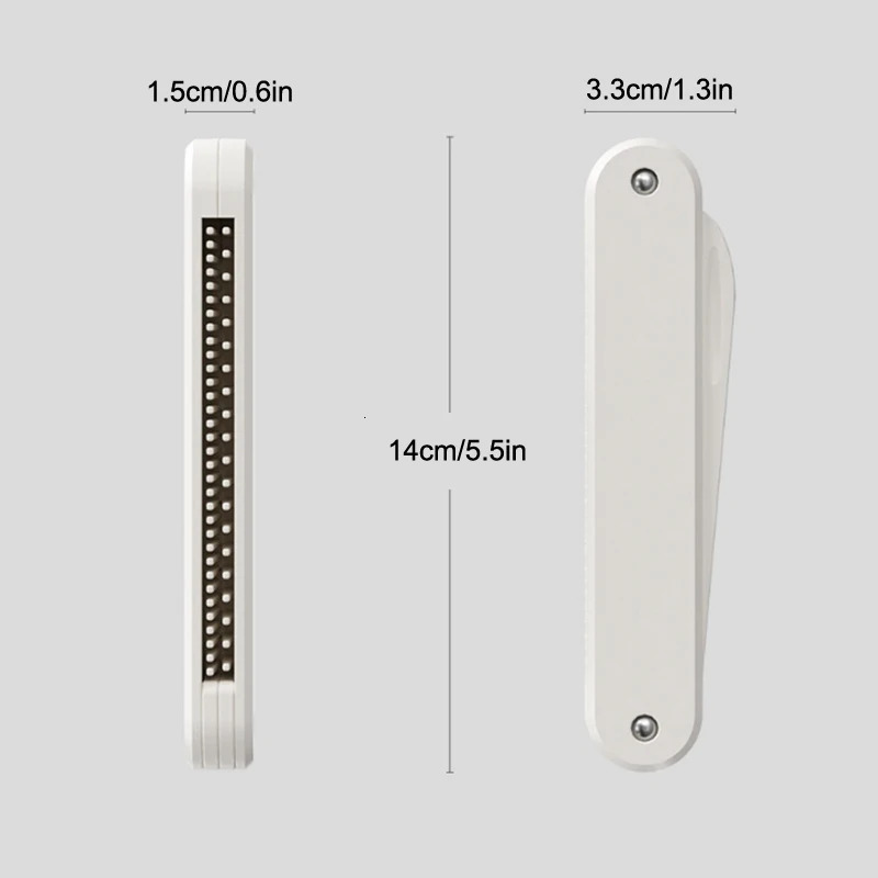 2 In Multifuncional Portable Plastic Folding Pocket Combs Barber Men Oil Head Beard Combs Hair Styling Wide Tooth Combs 250612