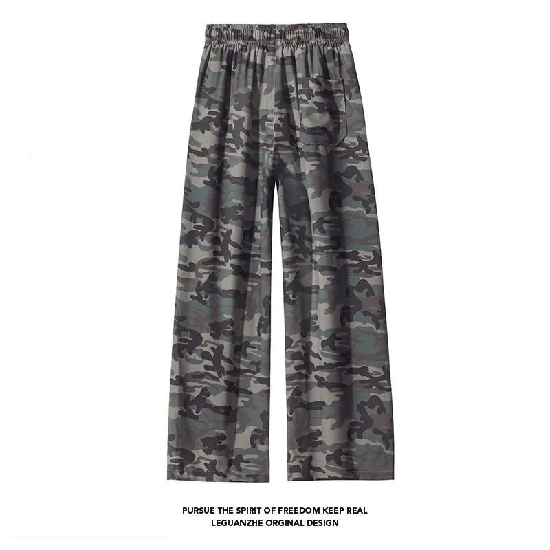 LAPPSTER Camo Korean Fashion Joggers Pants For Men Streetwear 2000s Clothes Y2k Sweatpants Elastic Waist Wide Leg Mens Joggers 250614