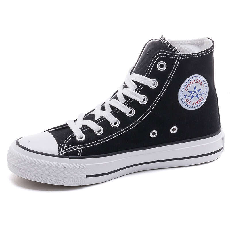 High-top Canvas for Women 2023 Spring and Autumn New Student Korean Version Couple Style Trendy Harajuku Men's NEW Shoes Comfortable Ins Sneakers