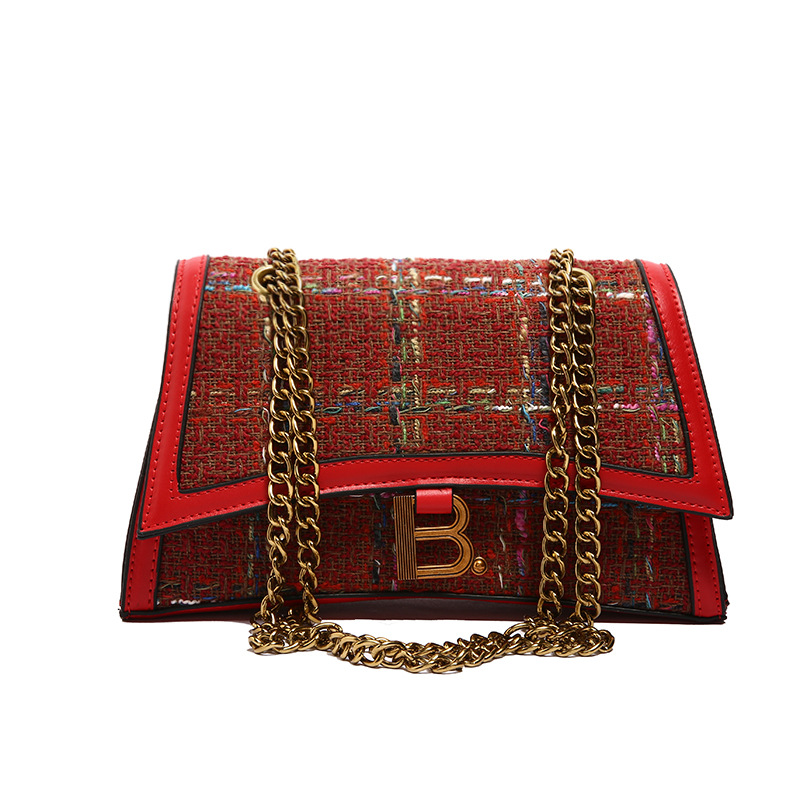 Designer bags, crossbody bags, women's 2025 chain small square bags, fashionable and retro European and American cross-border single-shoulder bag
