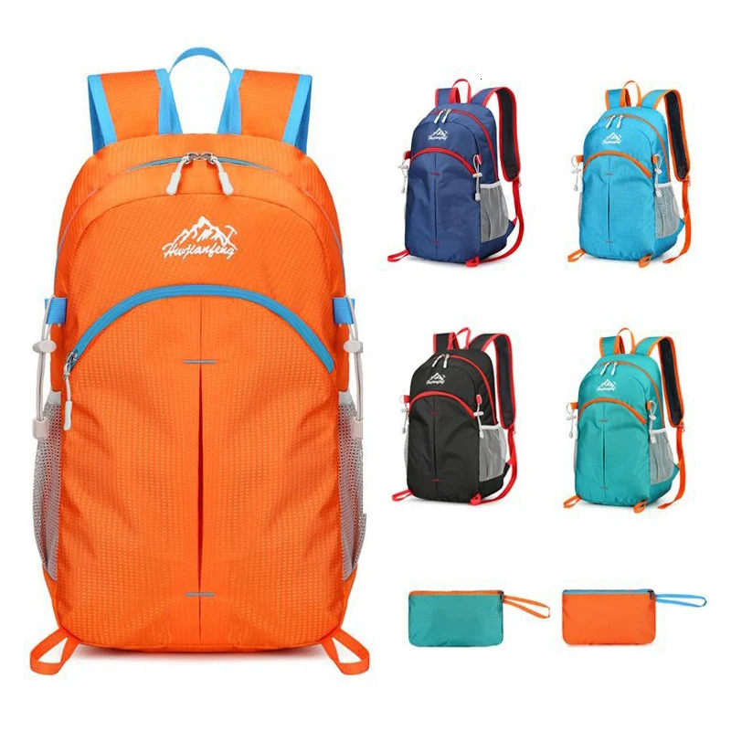 Portable Foldable Backpack for Women and Men Outdoor Hiking Climbing Backpacks Lightweight Travel Bag Waterproof Cycling Backpack 250609