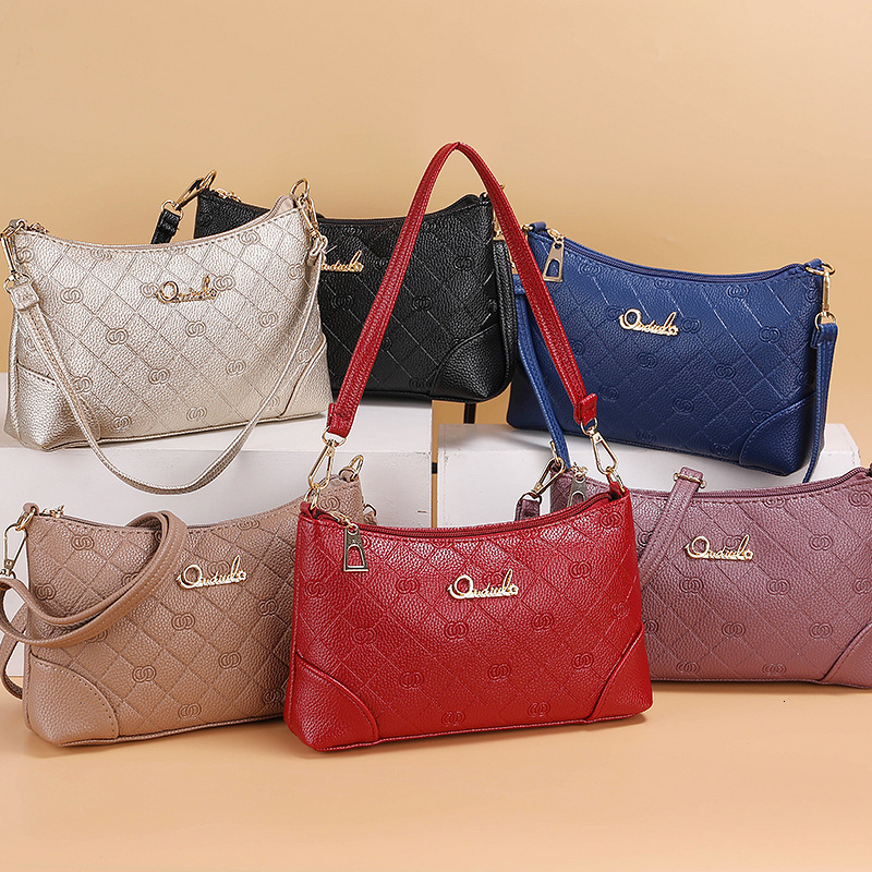 Free Shipping 2025 New Designer Bag Women's Solid Color Single Shoulder Handbag Casual High-quality Shopping Bag