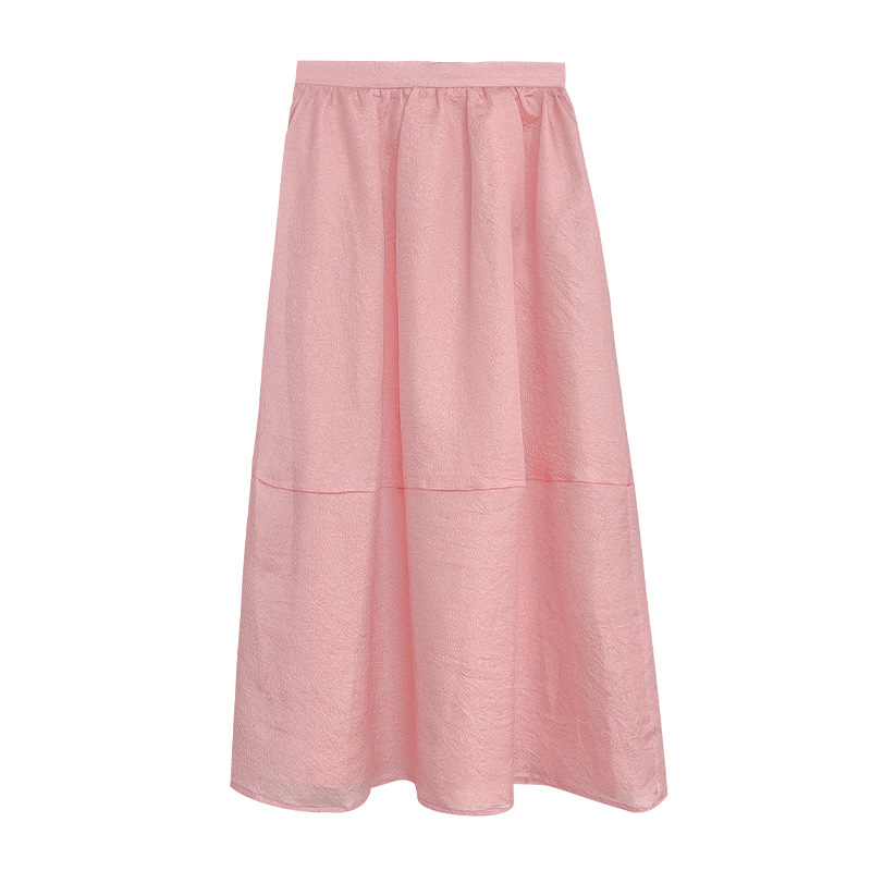 D20280 New summer temperament high waist slim chiffon A-line skirt for women