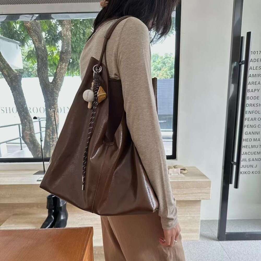 Leather High-end Casual Soft Underarm Large Capacity Tote for Women 2024 New Fashion Single Shoulder Crossbody Bag