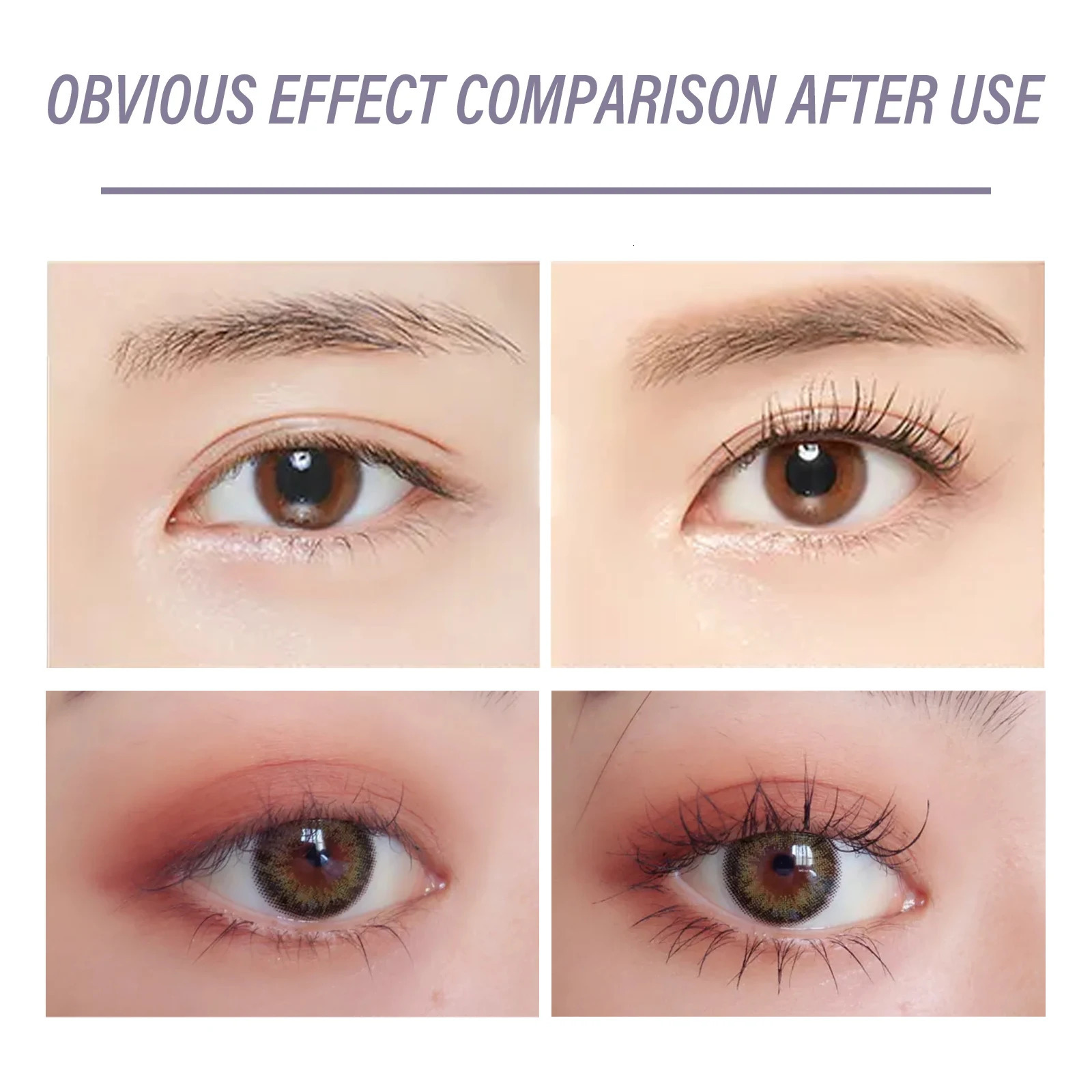 EELHOE Waterproof Mascara Lengthening Black Lash Eyelash Eye Lashes Longwearing Color Comestic 250606