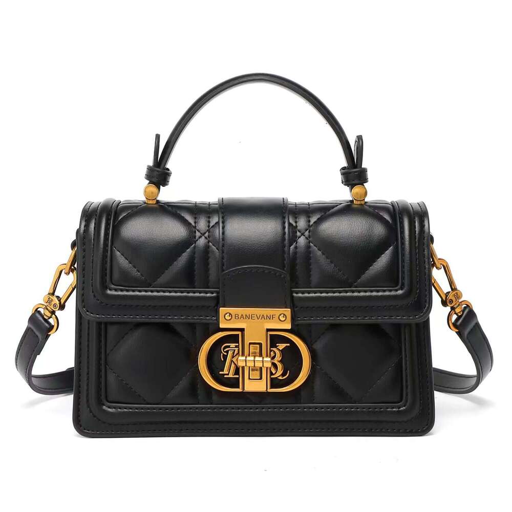 Princess Bani 2024 BANEVANF New Quilted Lock Handbag for Women Fashion Versatile Shoulder Crossbody Small Bag