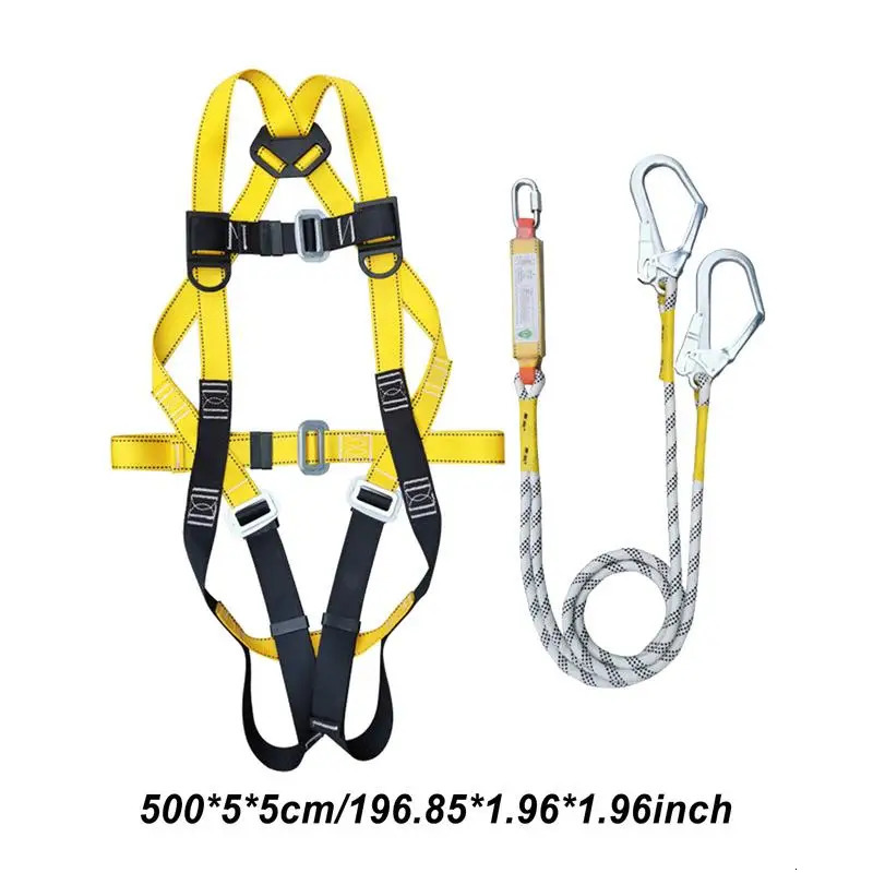 AntiFall Safety Belt 5point High Altitude Work Harness FullBody Tree Climbing Mountaineering safety belt 250611