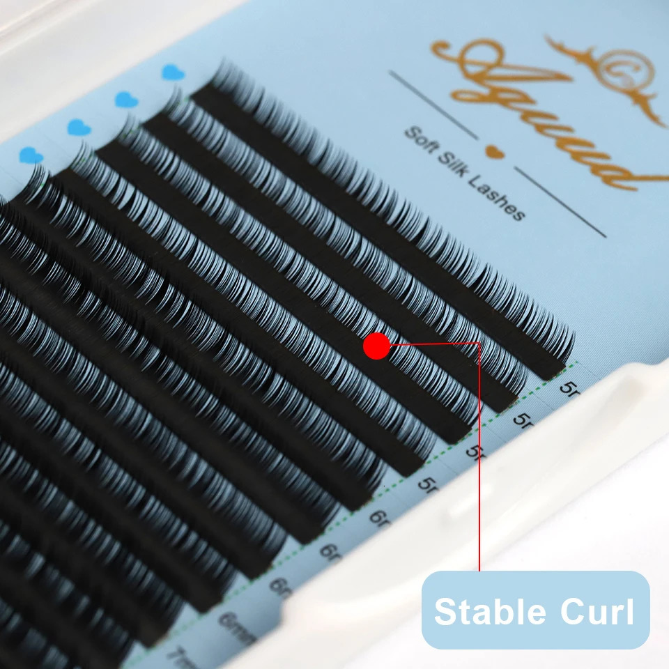 AGUUD Bottom Lashes 5 6 7 8mm BC Curl Short Natural Faux Mink Individual Eyelash Extension Lower Eyelash Under Lash Extension 250614