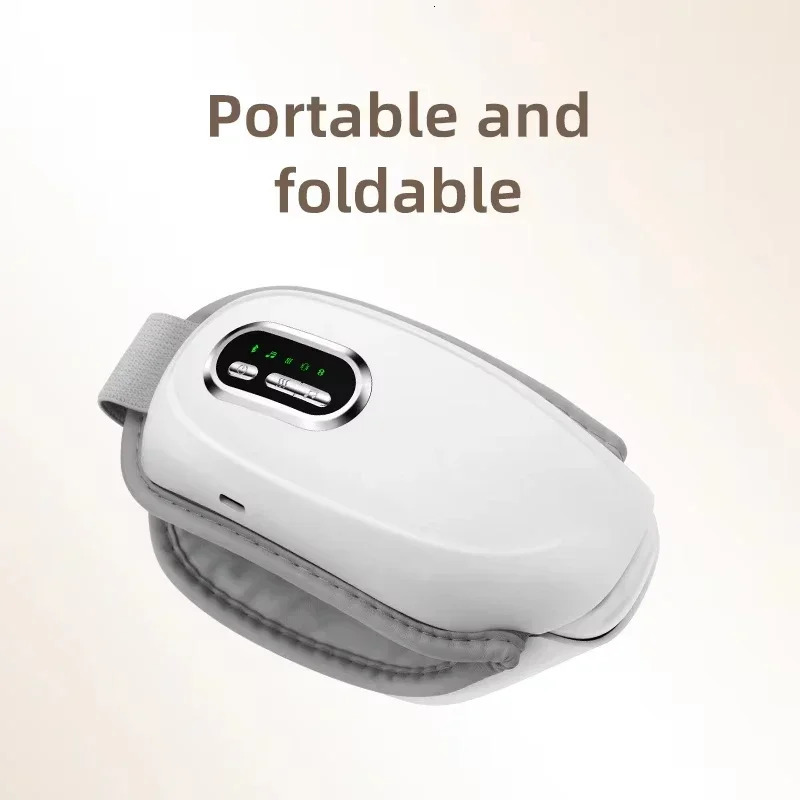 Eye Massager Heated with Music 5 Modes Wireless Portable Massaging Eye Mask Reduces Eye Fatigue Reduce Stress Eyes Mask 250612