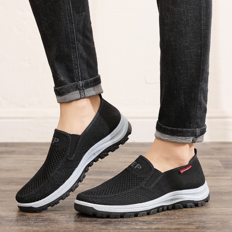 Slip-on Lazy Shoes Flyknit Mesh Breathable Free Delivery Of Sneakers Driving Shoes Simple Men's Shoes Soft Sole Designer Shoes Casual Shoes Men&#