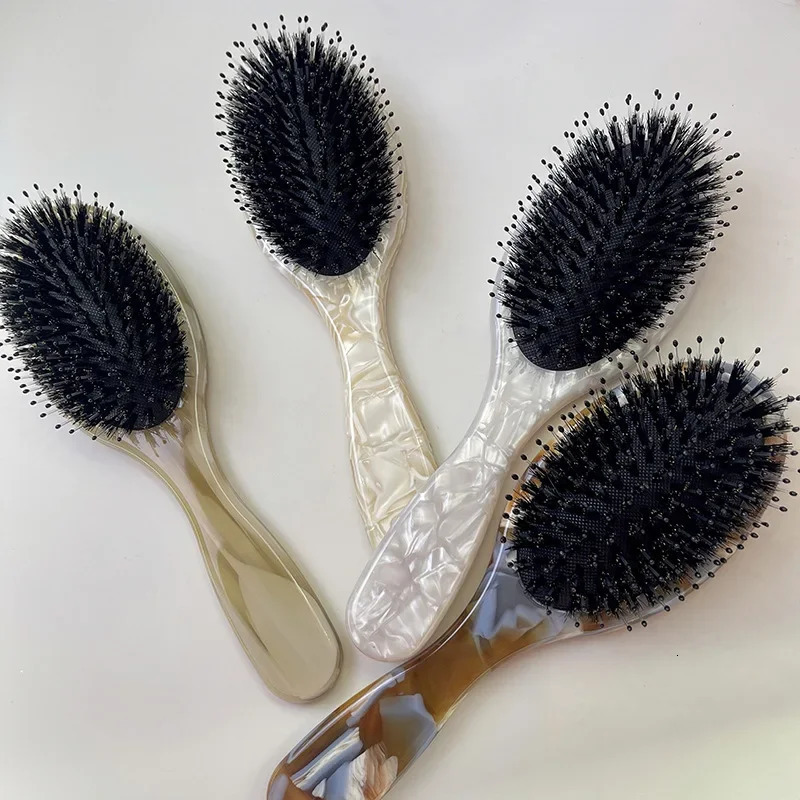 Thickened Anti-Static Hair Comb 8mm Air Cushion Brush Premium Feeling Pigtail Bristle Hairdressing Accessories for Women 250612