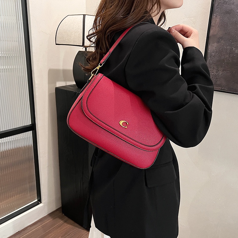 2025 free shipping designer luxury women's new shoulder crossbody bag retro small square bag black brown
