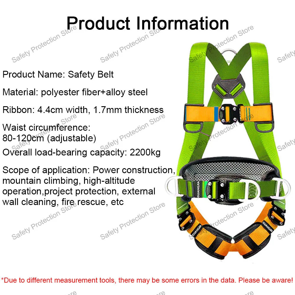 High Altitude Work Safety Harness Full Body Fivepoint Belt Outdoor Climbing Training Construction Protective Equipment y250611