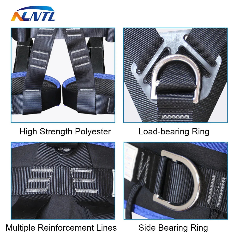 Five Point Work Safety Belt CE Highaltitude Full Rock Climbing Training Rescue Electrician Construction Equipment 250611