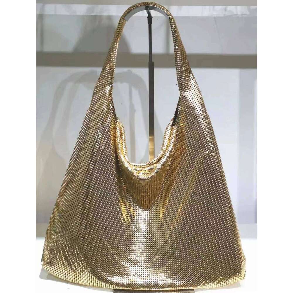 Large Capacity Ladies Sequin Handbags For Design Rhinestones Tote Armpit Shoulder Bags Women Leather Shopping Pack