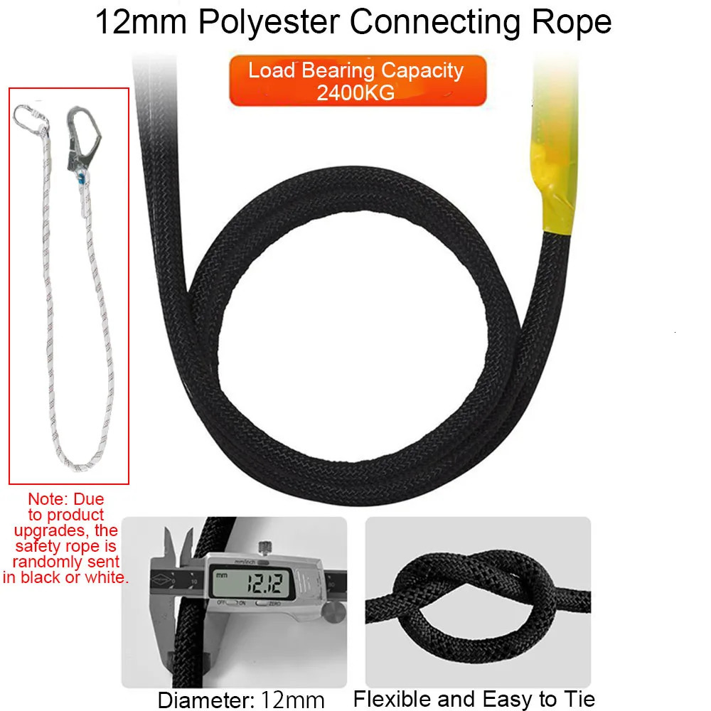 Highaltitude Work Safety Belt Single Waist Harness Rope Outdoor Climbing Training Electrician Protective Equipment y250611