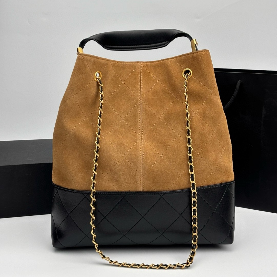 25A Designer Real Suede Leather Shoulder Bags Plaid Shopping Bag With Chain Belt Woman Luxury Handbag Vintage Hobo Genuine Leather Patchwork Classic New Totes 3229