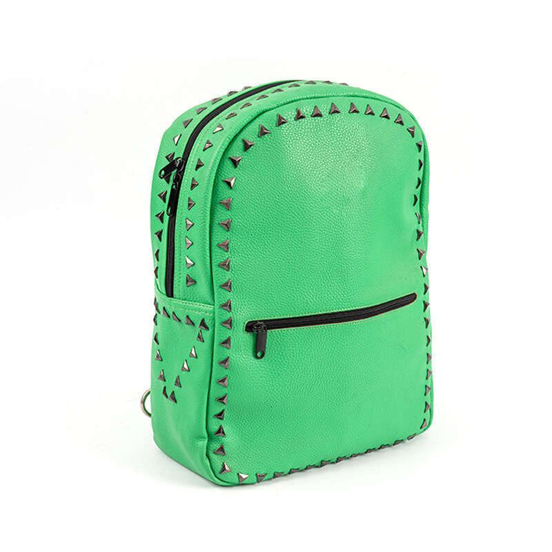 Fashion Rivet Personality Casual Outdoor Travel Washed Leather Multi-use PU Backpack Versatile School Bag