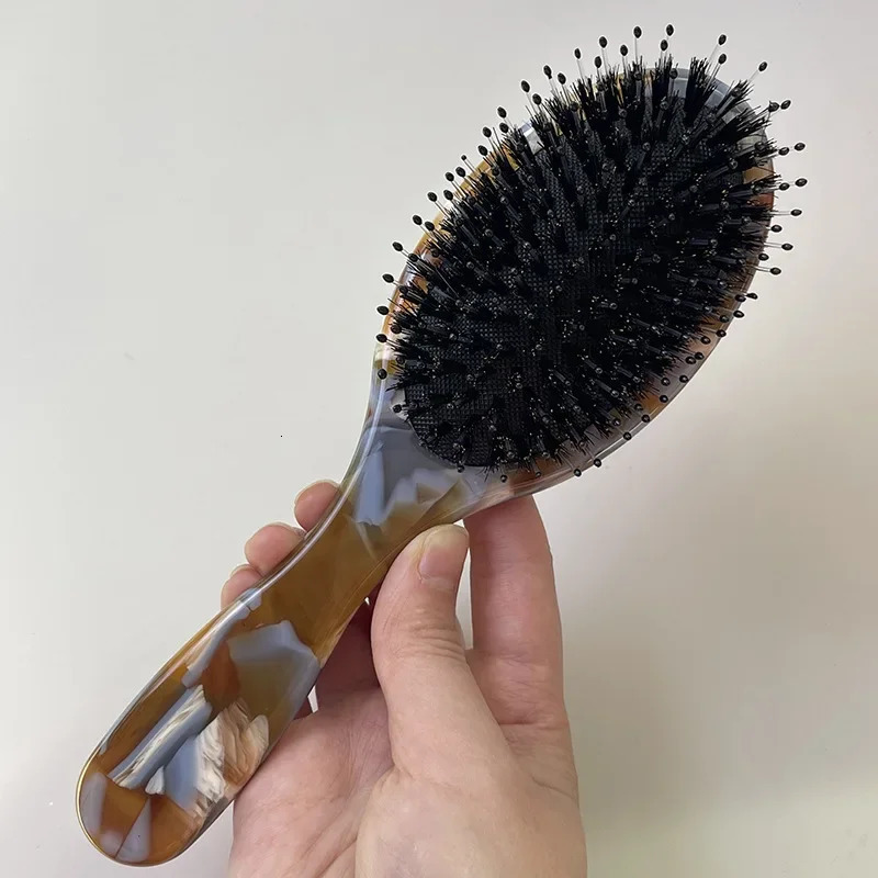 Thickened Anti-Static Hair Comb 8mm Air Cushion Brush Premium Feeling Pigtail Bristle Hairdressing Accessories for Women 250612