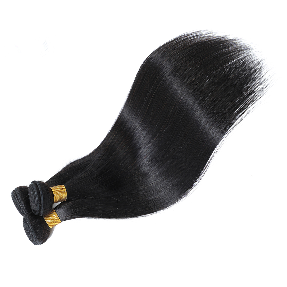 Silky Straight Human Hair Bundles 100% Unprocessed Brazilian Virgin Weave Bundles 10A Brazilian Human Hair 3 Bundles