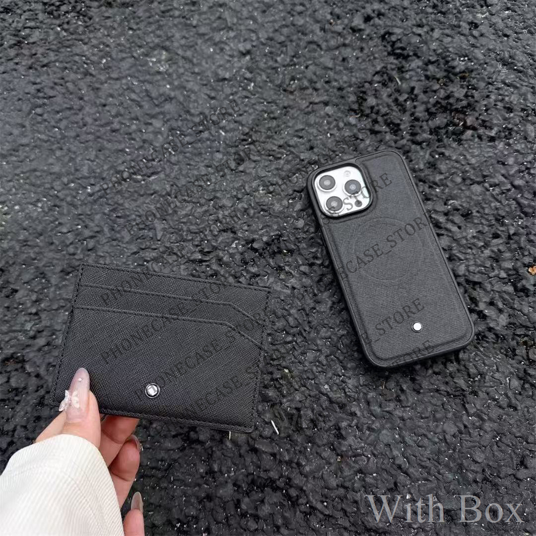 MagSafe iPhone Phone Case 17 16 15 Pro Max Leather Magnetic Card Wallet Samsung Flip Fold 4 5 6 7 8 Hi Quality 19 18 17pro 16pro 15pro 14 13 12 Wireless Charging with Box 615