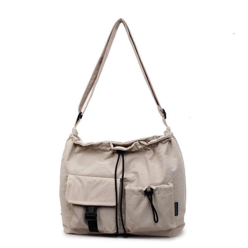 Artistic Multi-Pocket Crossbody Large Capacity Casual Nylon Messenger Trendy Versatile Student Shoulder Bag