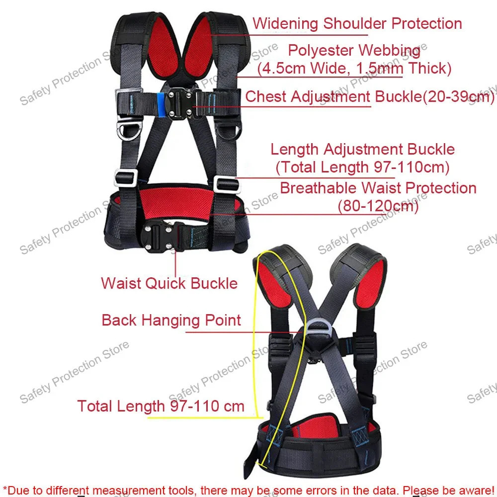 Highaltitude Work Safety Belt Half Outdoor Climbing Training Electrician Construction Equipment 250611