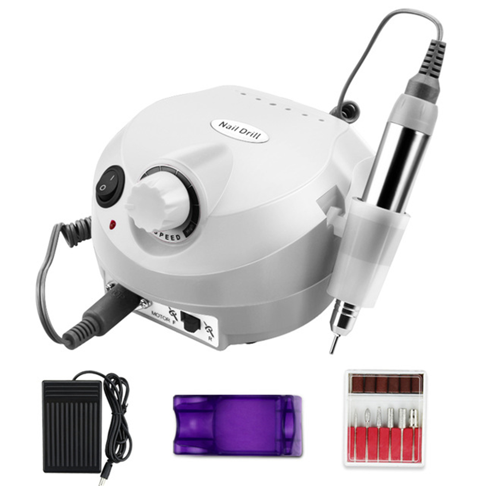 35000RPM Electric Nail Drill Professional Manicure Machine Nail Sander With Nail Drill Bits Portable Nail Salon Nail Files Kit NAD004