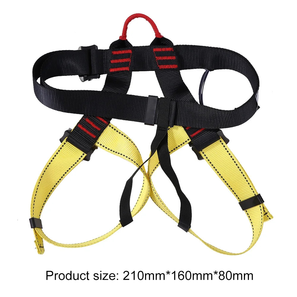 Outdoor Rock Climbing Harness Half Body Safety Belt Aerial Survival Equipment Professional Waist Support 250611