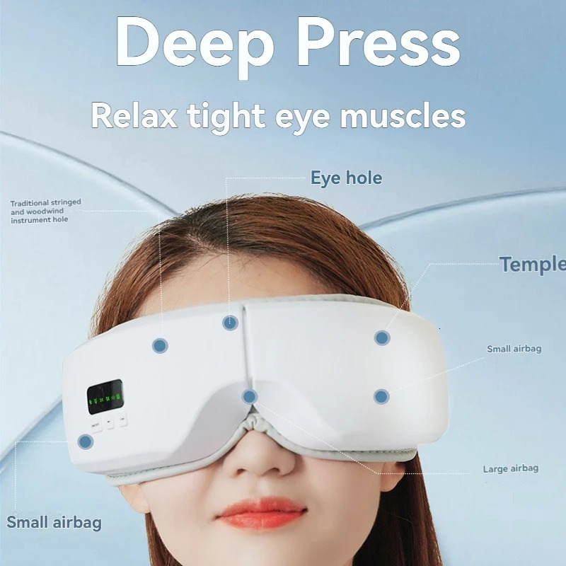 Frequency Vibration Bluetooth Music Compress Eye Mask Compress Eye Protector Relieves Fatigue Lntelligent Air Pressure M 250612