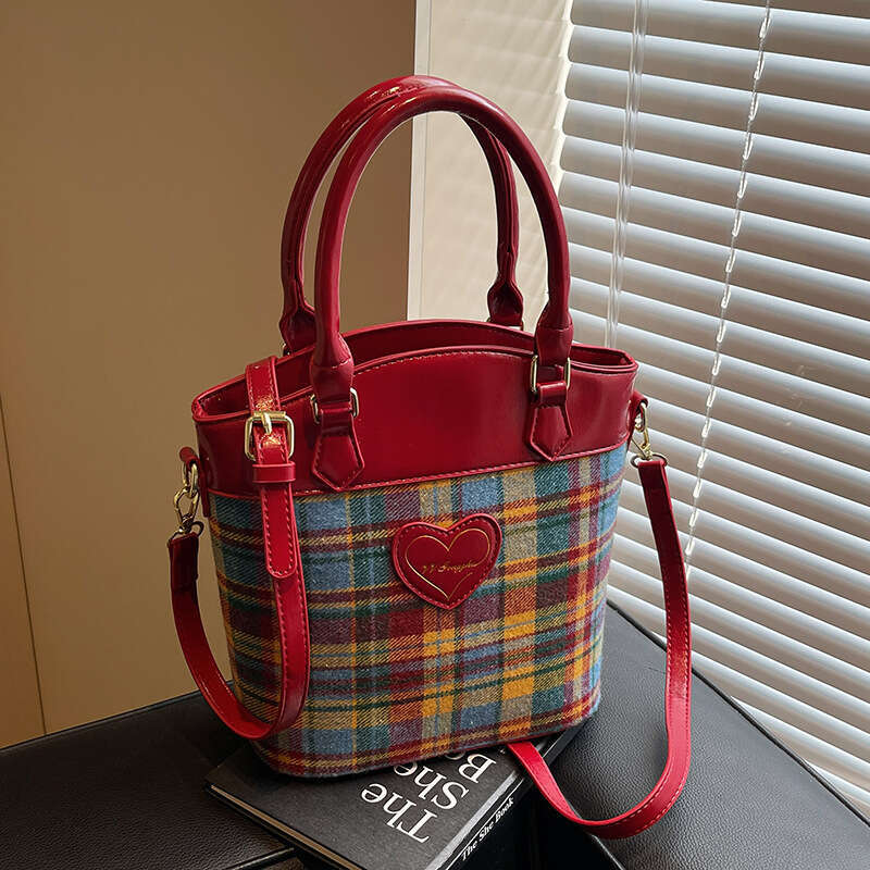 Trendy Color-Block Niche Handbags for Women 2025 New Spring/Summer Versatile Crossbody Fashionable Tote Bucket Bags