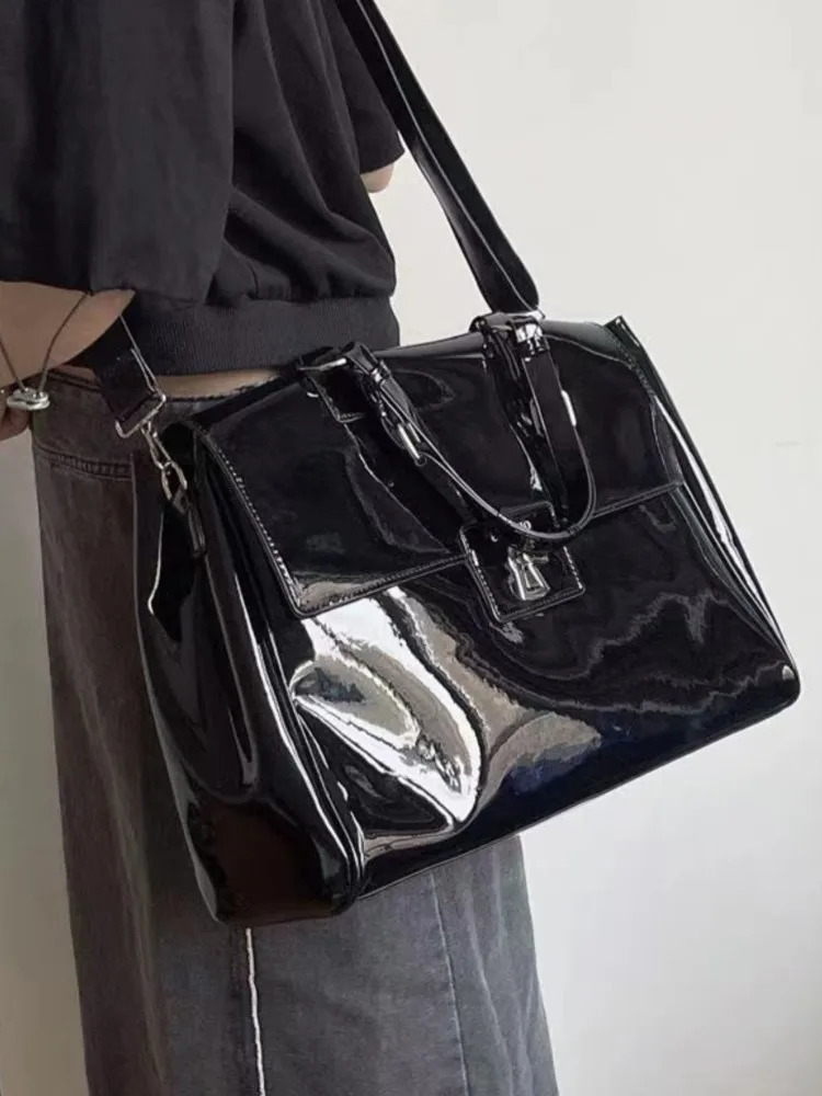 Ins Leather Black Laptop Case Waterproof Notebook Sleeve 15.6 16 16.1 Inch For Macbook M1 Air Briefcase Laptop Bag Cover Handbag 250614