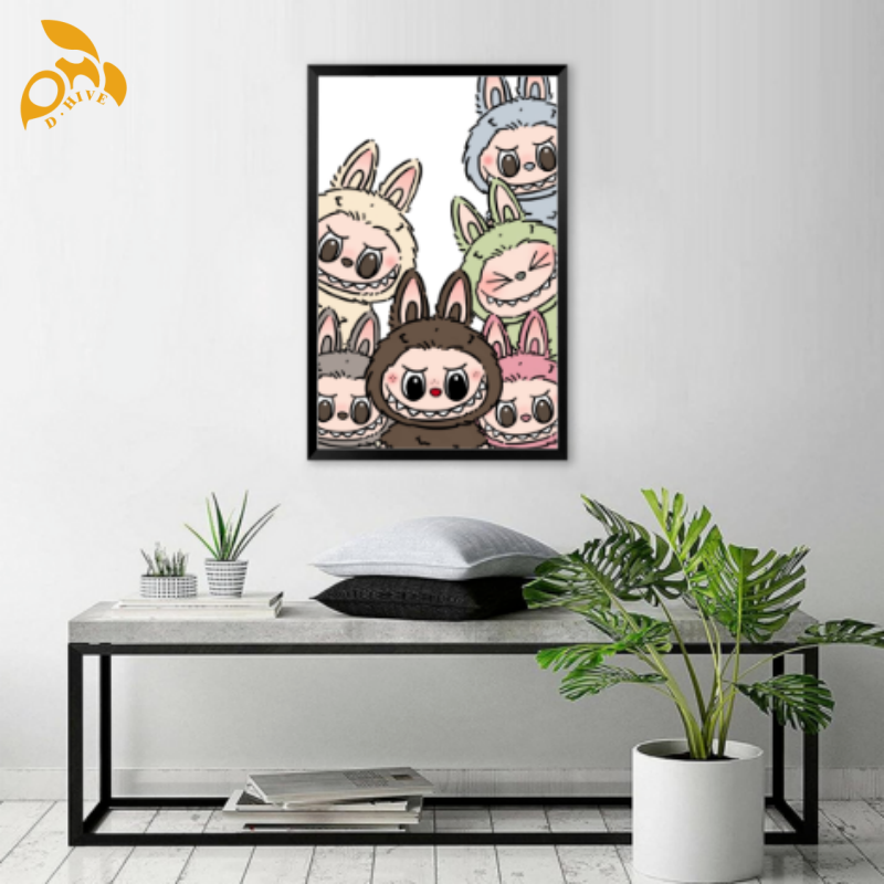 Free Shipping Professional Customized Vertical Wall Art Personalized Designs High-Quality Prints Ideal for Home Office Hotel Decor Gifts with labubu p