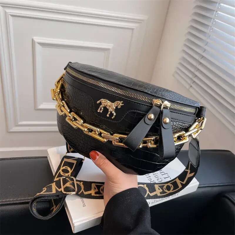 Designer Shoulder Bag Free Shipping New Bags Womans Chest Pack Female Black Single Armpit Handheld Casual Crossbody Free shipping