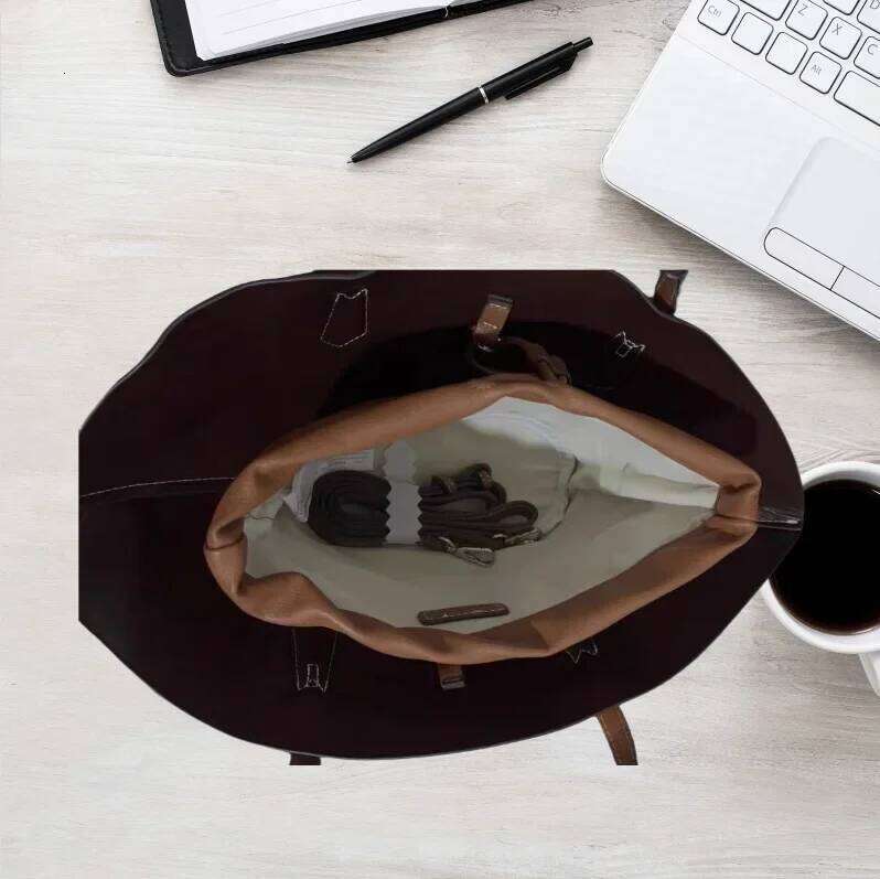 Meet You Autumn Trend Large Capacity Solid Color Tote for Women Design Female 2 Piece/set Daily Commute Shoulder Bag