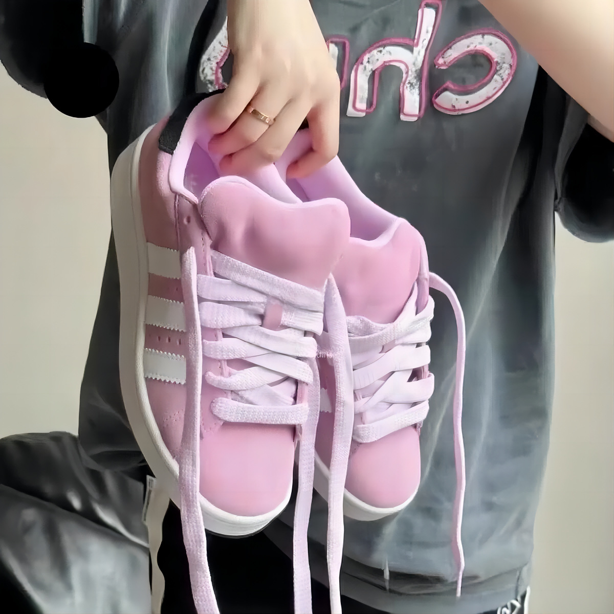 new Spring-style retro low-top sports shoes with laces women's campus casual non-slip skate shoes