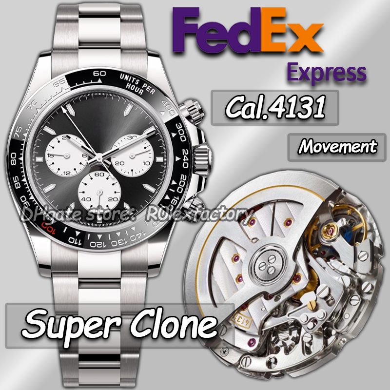 Mens Watches Men Designer Watch Top Luxury Quality Super Clean Factory Watch 40MM Automatic Chronograph Cal.4130/4131 Movement Sapphire Glass Diving 100M Watch