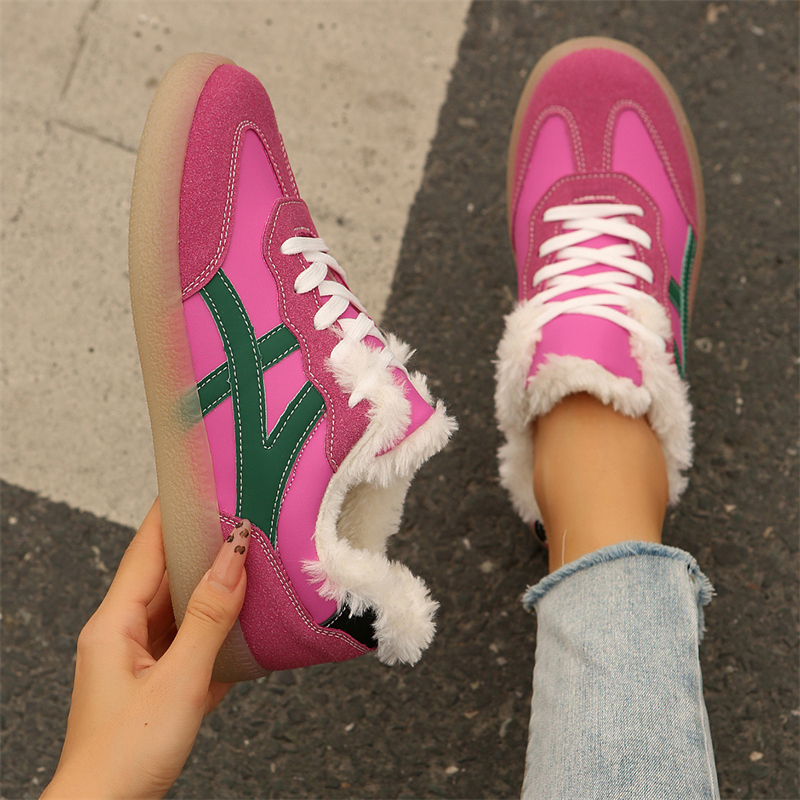 Free shipping designer Casual Shoes for woman winter vintage soft sole versatile classic comfortable rose red running shoes