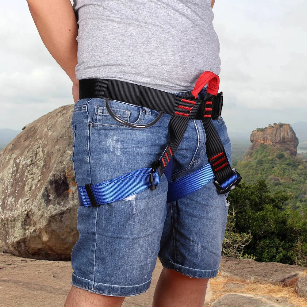 Outdoor Rock Climbing Harness Half Body Safety Belt Aerial Survival Equipment Professional Waist Support 250611