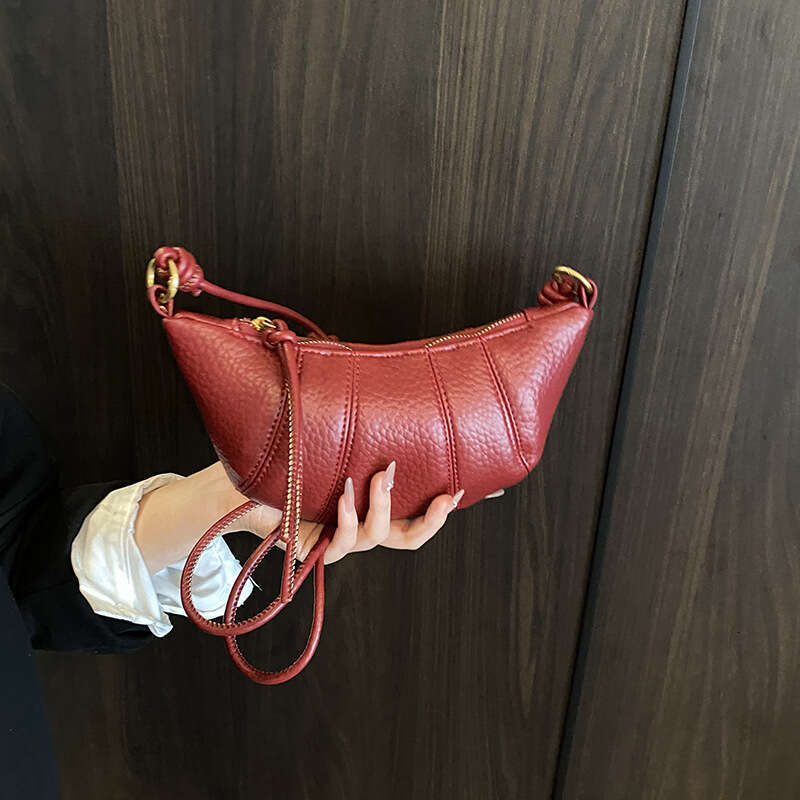 for Women 2025 New Korean Style Lychee Texture Versatile Crossbody High-end Exquisite Mini Dumpling Bag