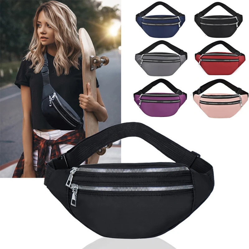 Waist Bag Women Men Waterproof Pocket Fashion Casual Chest Handbag Unisex Sports Travel Purse Plaid Pack Belly Bags Case 250612