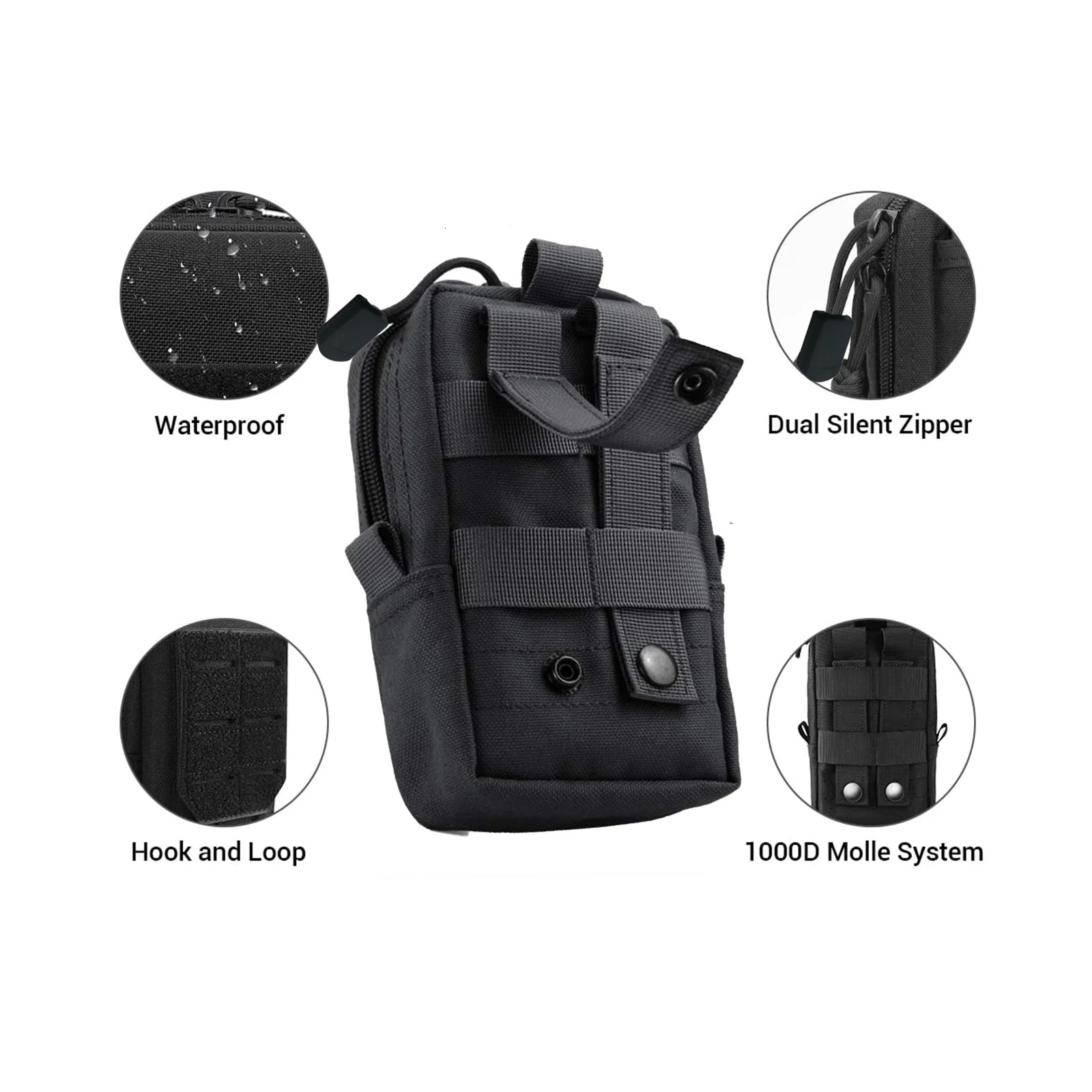 Tactical Molle Pouch Waist Bag Outdoor Men EDC Tool Pouches Utility Gadget Organizer Vest Pack Purse Mobile Phone Case 250612