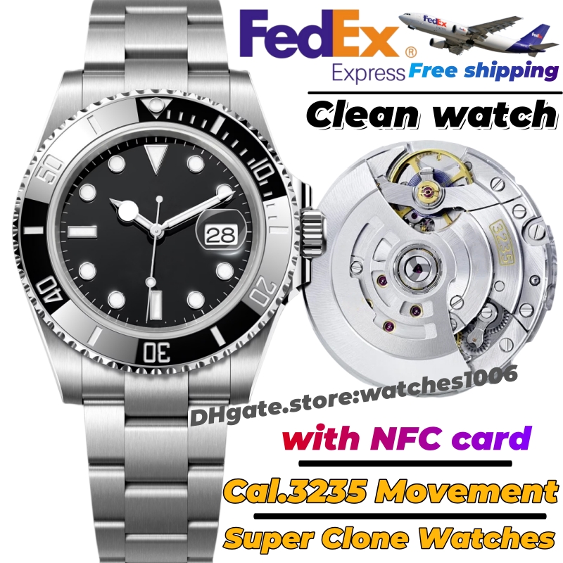 Mens Clean Factory SUB watch Cal.3235/3135 Movement Designer High quality Automatic Mechanical Watch 41MM Luminous Stainless steel watches