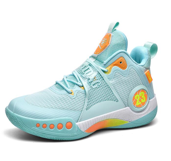 Basketball shoes for men high top, breathable casual junior high school sports boys and girls teenagers primary and secondary school students running 
