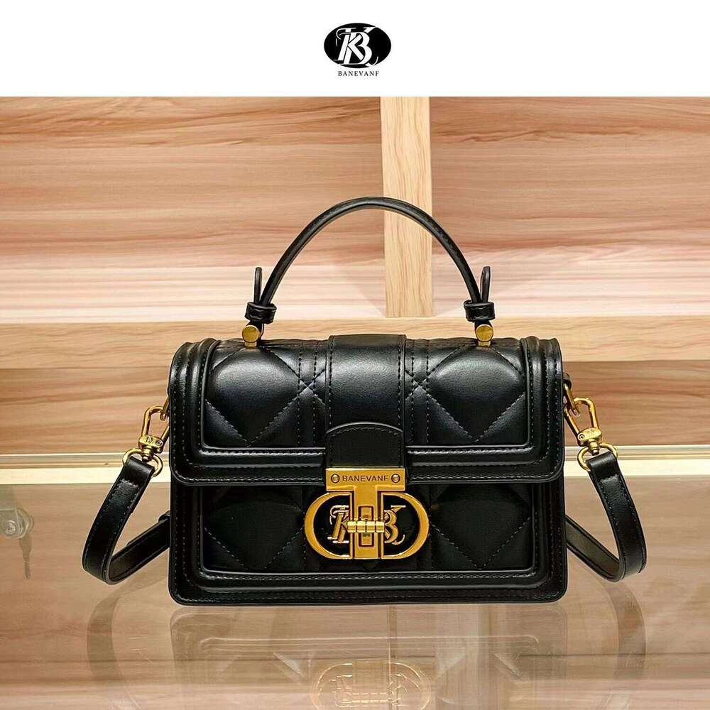 Princess Bani 2024 BANEVANF New Quilted Lock Handbag for Women Fashion Versatile Shoulder Crossbody Small Bag