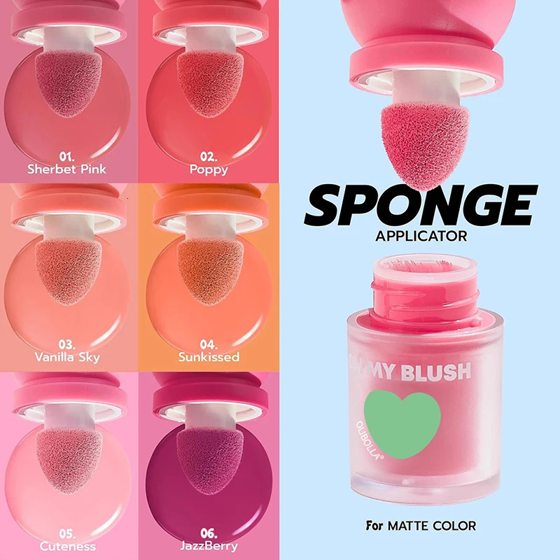 Liquid Blush Stick Milk Pink Purple Multi-Use Shadow Lips Cheek Brighten Skin Matte Blusher Cream Rubores Rouge Korean Makeup 250614