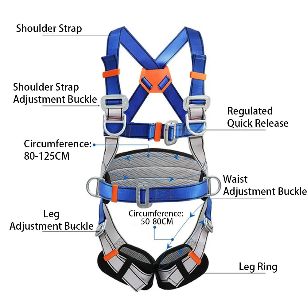 Aerial Work Safety Belt Construction Protection Highaltitude Rock Climbing Outdoor Expand Training Full Safe Rope 250611